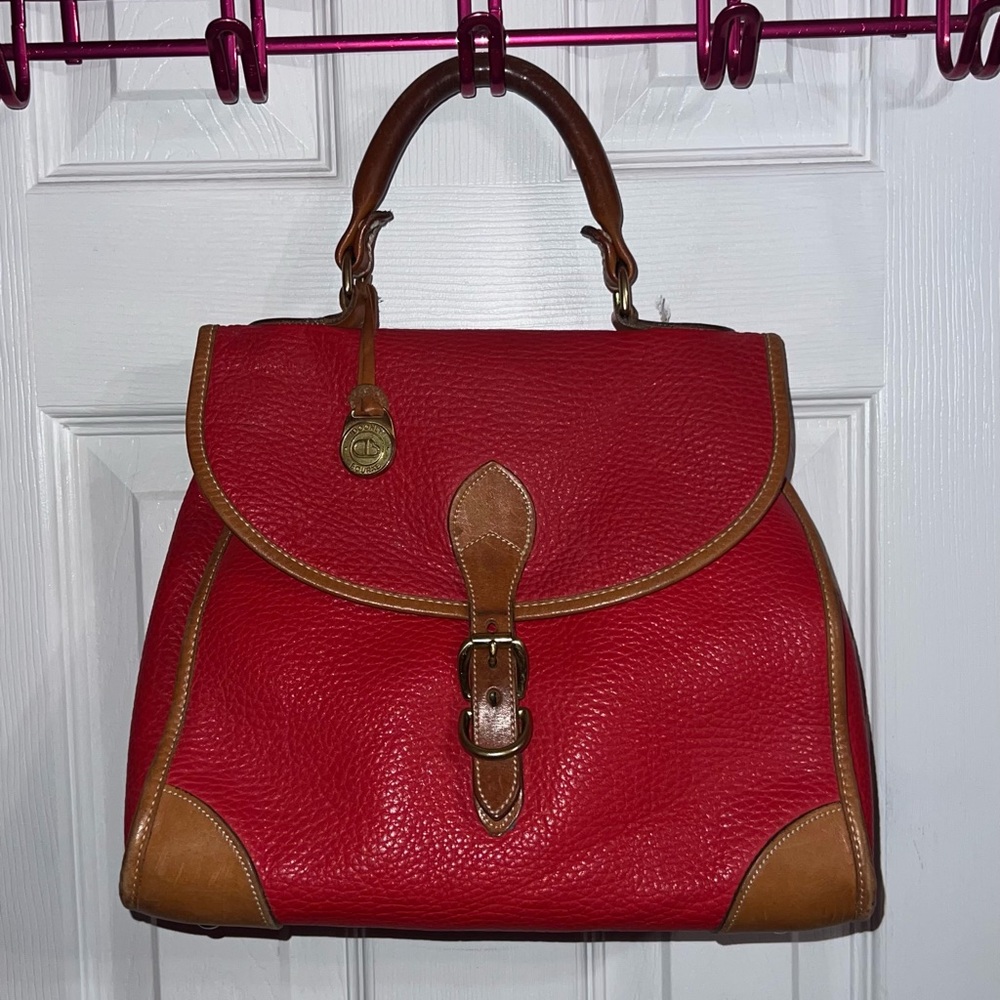 Vintage looking Dooney and Bourke All-Weather Leather
Red Handbag